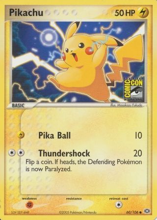 Pikachu (60/106) (2005 San Diego Comic Con) [Miscellaneous Cards] | Tabernacle Games