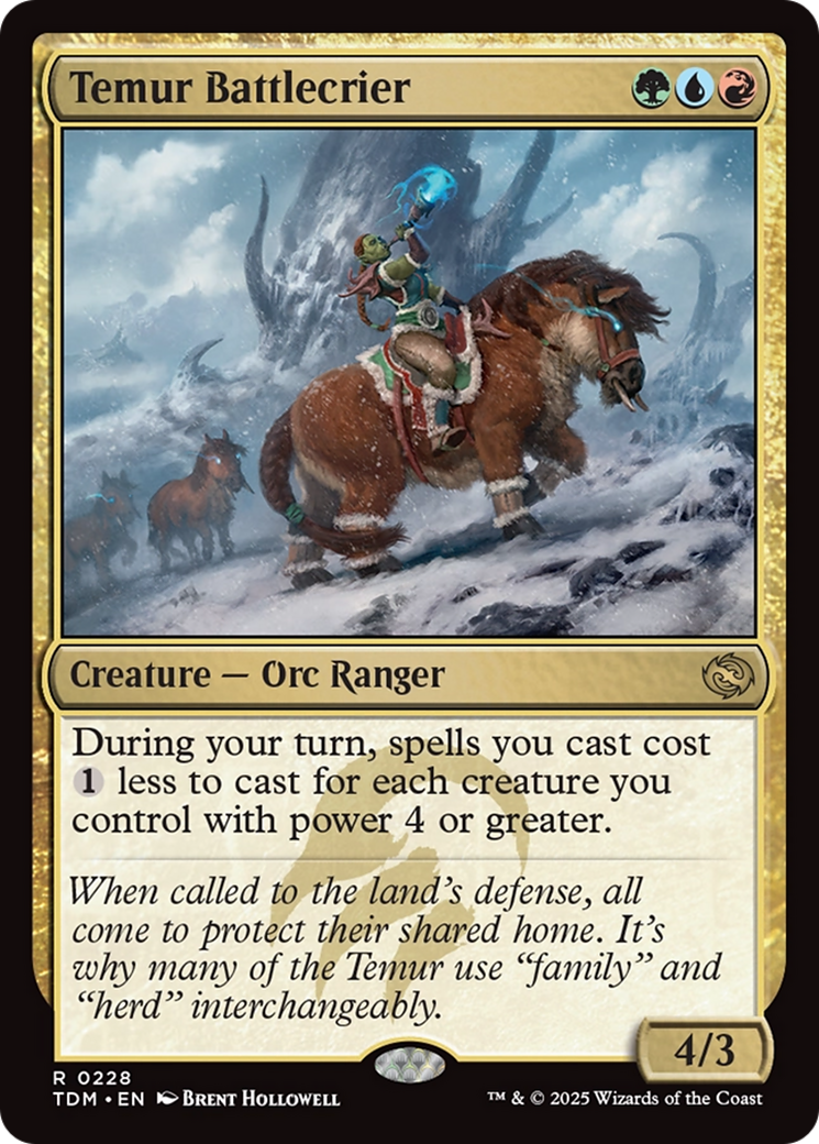 Temur Battlecrier [Tarkir: Dragonstorm] | Tabernacle Games