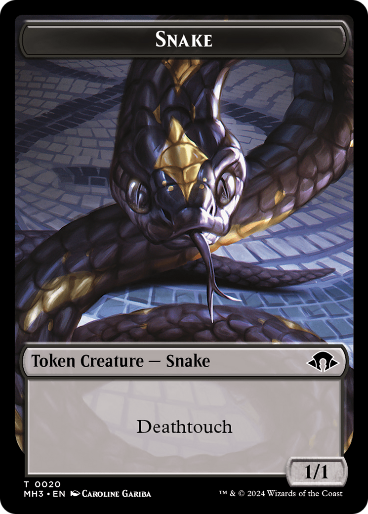 Phyrexian Germ // Snake Double-Sided Token [Modern Horizons 3 Tokens] | Tabernacle Games