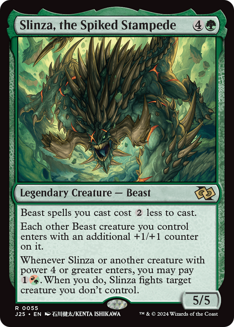 Slinza, the Spiked Stampede (Anime) [Foundations Jumpstart] | Tabernacle Games