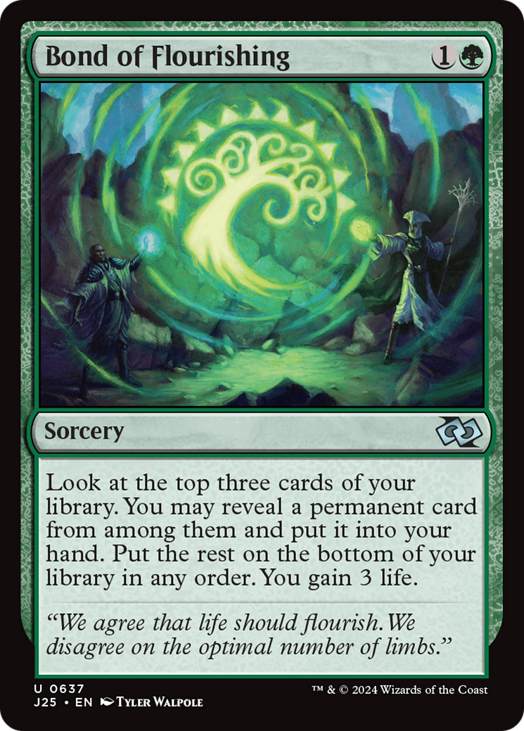 Bond of Flourishing [Foundations Jumpstart] | Tabernacle Games