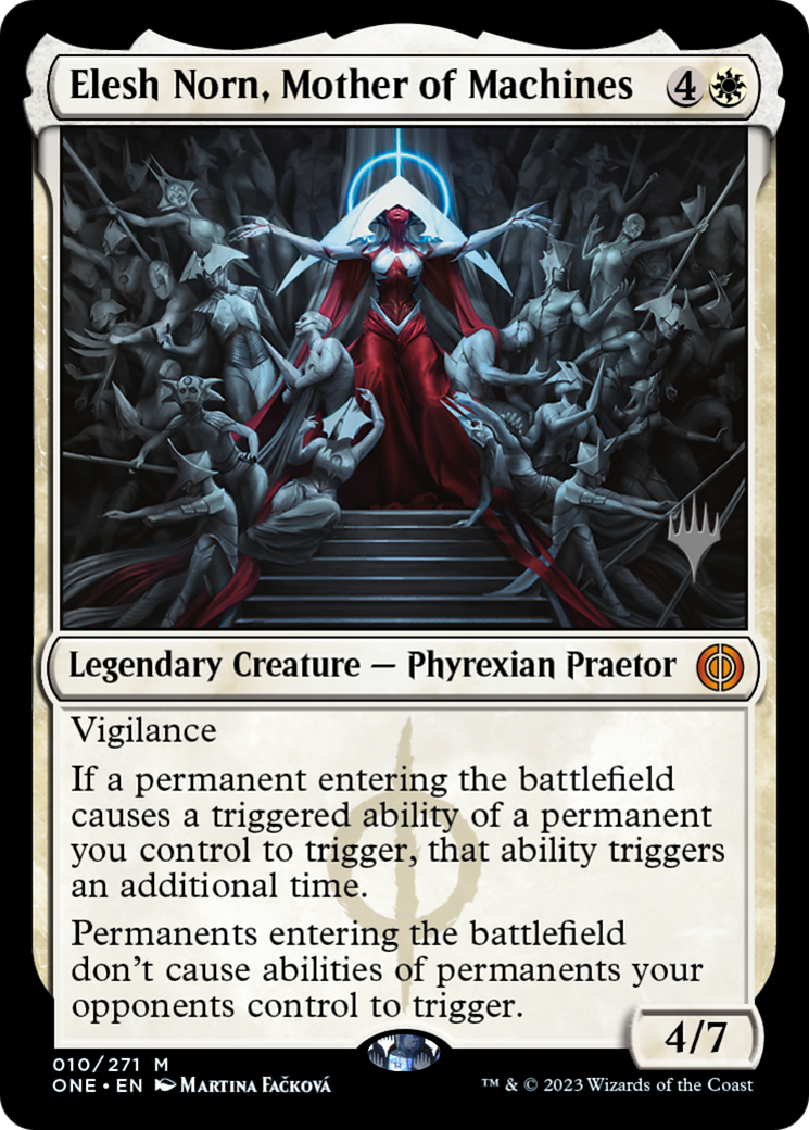 Elesh Norn, Mother of Machines (Promo Pack) [Phyrexia: All Will Be One Promos] | Tabernacle Games