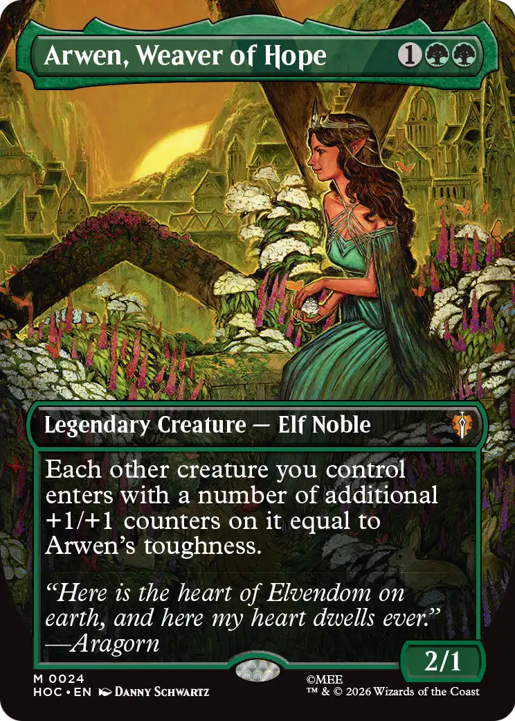 Arwen, Weaver of Hope (Borderless) [The Hobbit: Eternal-Legal] | Tabernacle Games