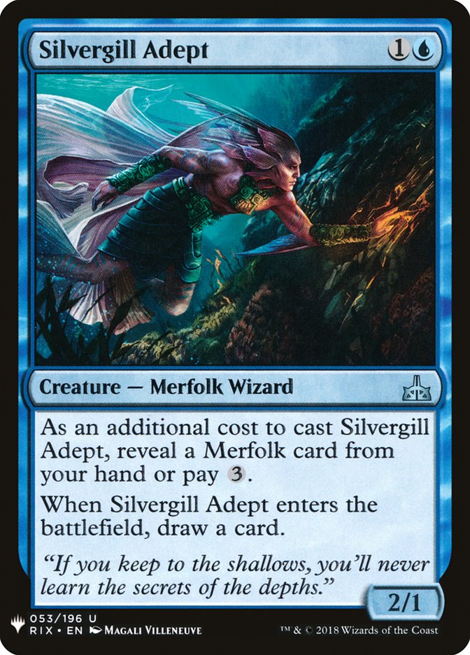 Silvergill Adept [Mystery Booster] | Tabernacle Games