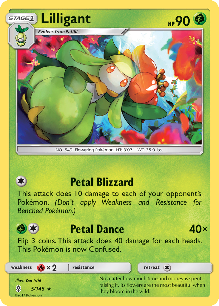 Lilligant (5/145) [Sun & Moon: Guardians Rising] | Tabernacle Games