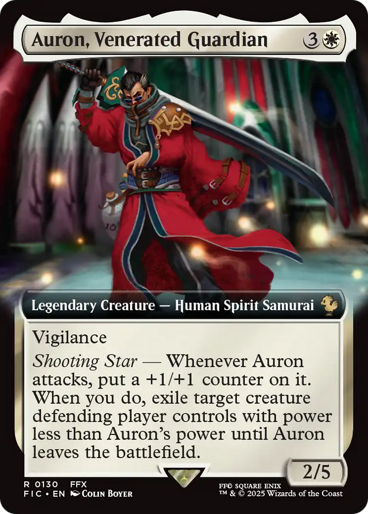 Auron, Venerated Guardian (Extended Art) [FINAL FANTASY Commander] | Tabernacle Games