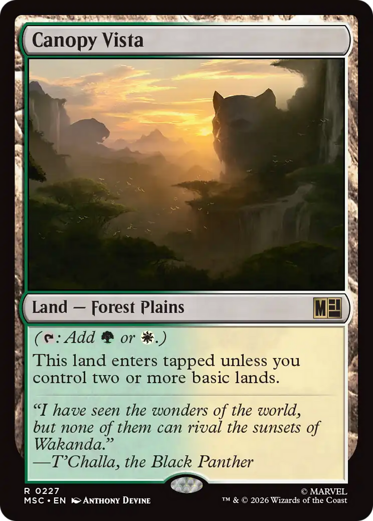 Canopy Vista (Surge Foil) [Marvel Super Heroes Commander] | Tabernacle Games
