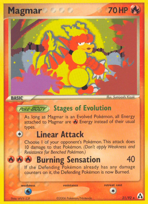 Magmar (21/92) [EX: Legend Maker] | Tabernacle Games