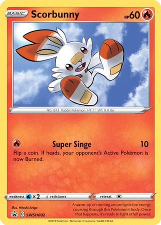 Scorbunny (SWSH002) [Sword & Shield: Black Star Promos] | Tabernacle Games