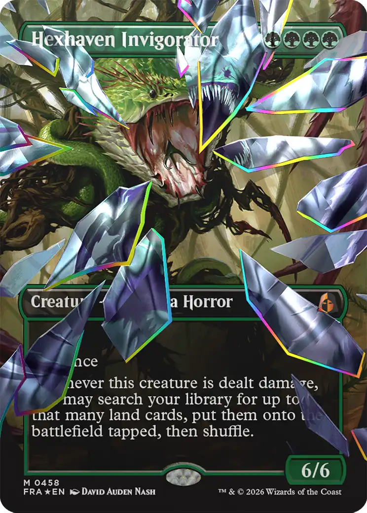 Hexhaven Invigorator (Borderless) (Facet Foil) [Reality Fracture] | Tabernacle Games