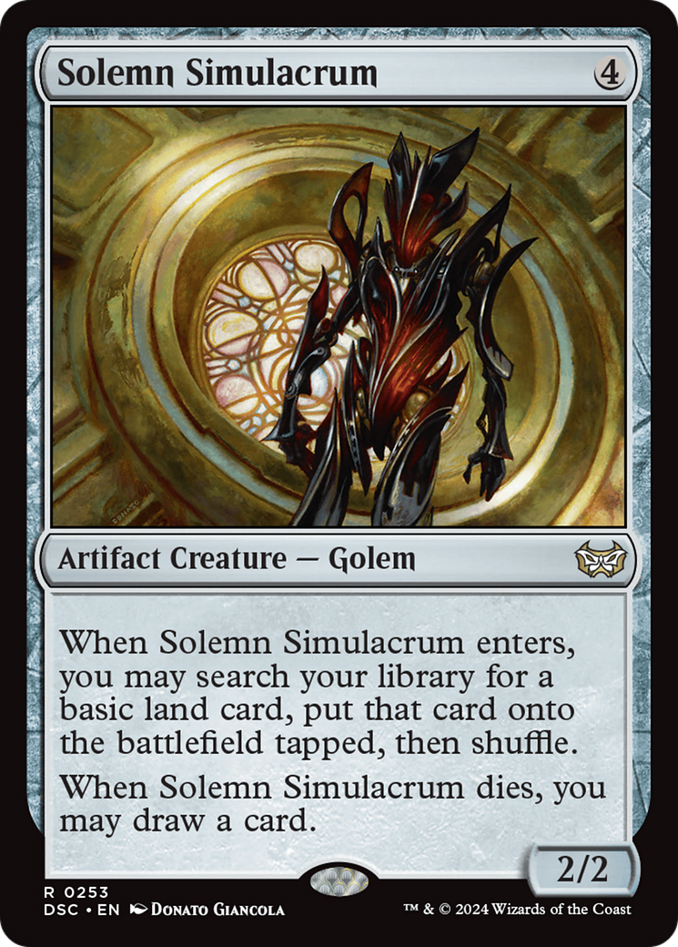 Solemn Simulacrum [Duskmourn: House of Horror Commander] | Tabernacle Games