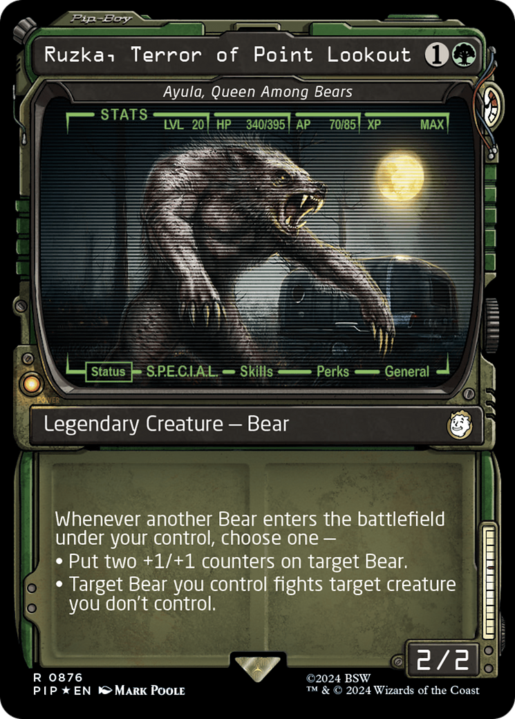 Ruzka, Terror of Point Lookout - Ayula, Queen Among Bears (Showcase) (Surge Foil) [Fallout] | Tabernacle Games