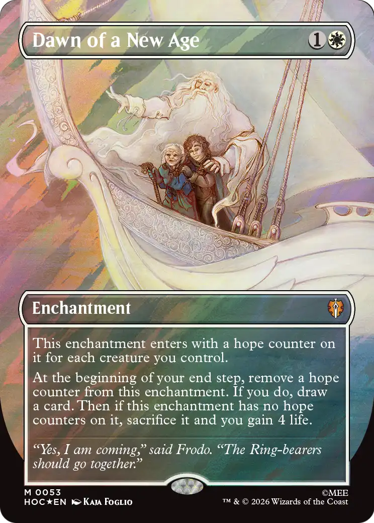 Dawn of a New Age (Borderless) (Surge Foil) [The Hobbit: Eternal-Legal] | Tabernacle Games