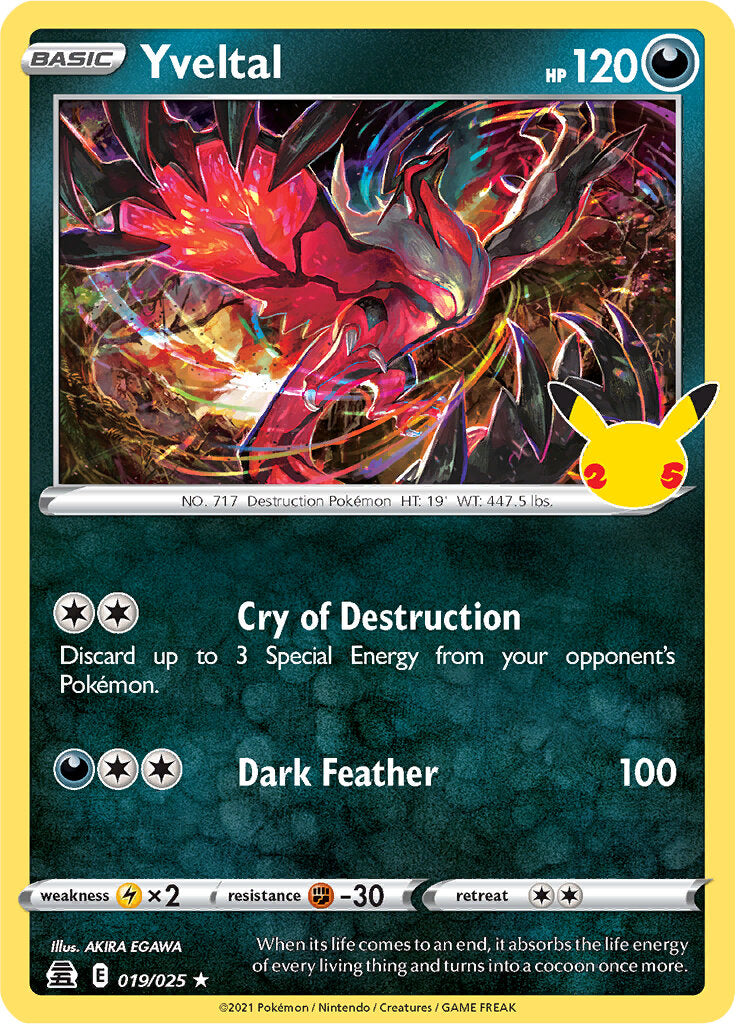 Yveltal (019/025) [Celebrations: 25th Anniversary] | Tabernacle Games