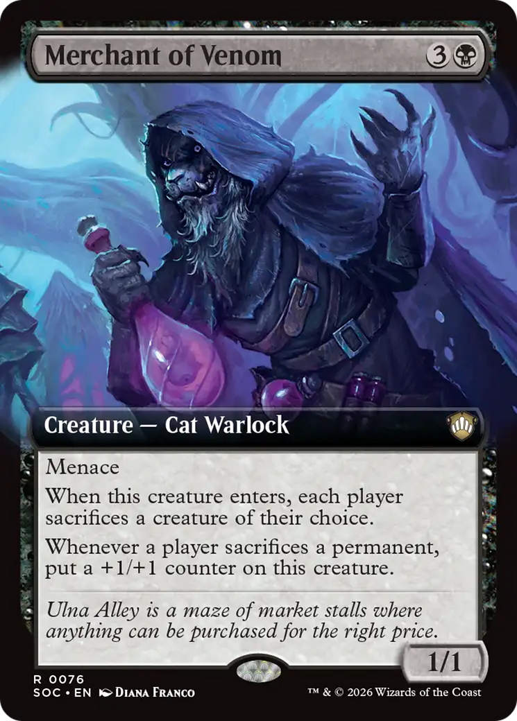 Merchant of Venom (Extended Art) [Secrets of Strixhaven Commander] | Tabernacle Games