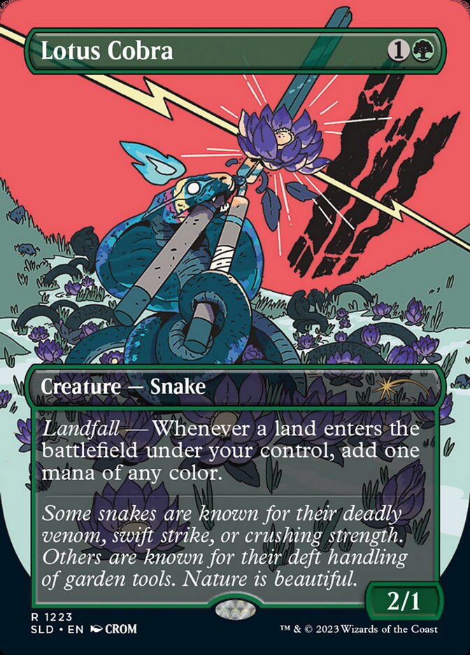 Lotus Cobra (Borderless) [Secret Lair Drop Series] | Tabernacle Games