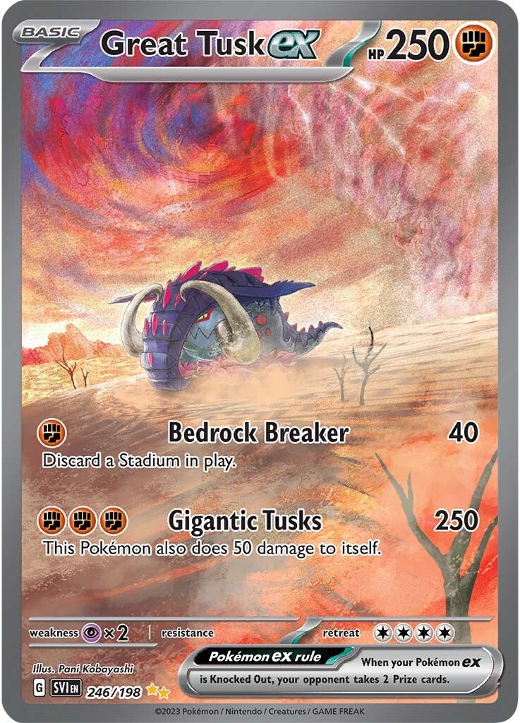 Great Tusk ex (246/198) [Scarlet & Violet: Base Set] | Tabernacle Games