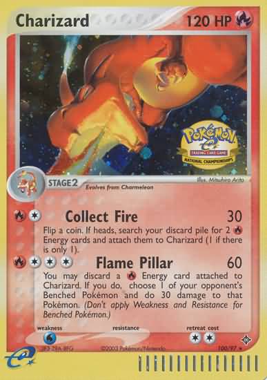 Charizard (100/97) (National Championship 2004) [League & Championship Cards] | Tabernacle Games