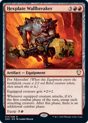 Hexplate Wallbreaker [Phyrexia: All Will Be One Commander] | Tabernacle Games