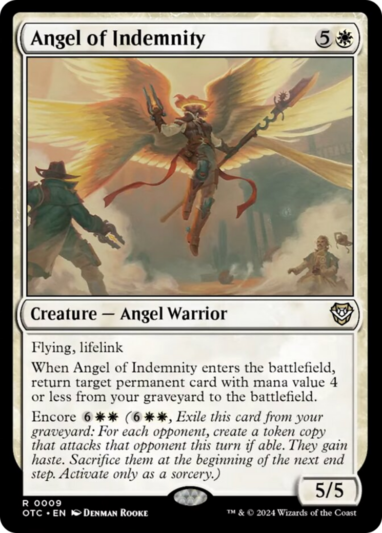 Angel of Indemnity [Outlaws of Thunder Junction Commander] | Tabernacle Games