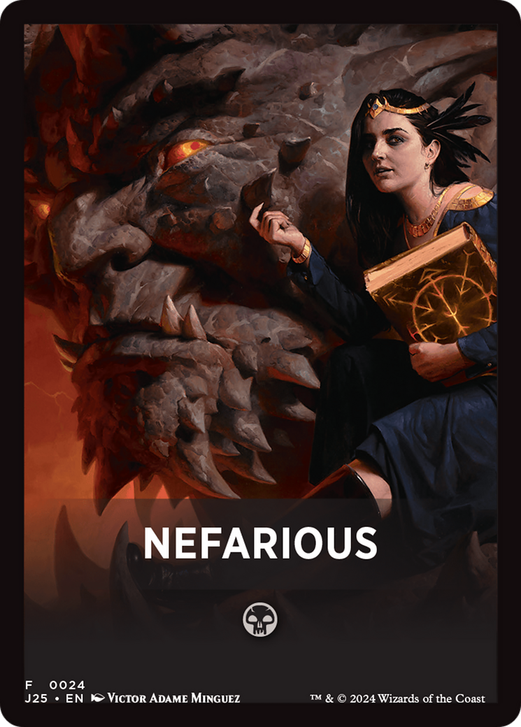 Nefarious Theme Card [Foundations Jumpstart Front Cards] | Tabernacle Games