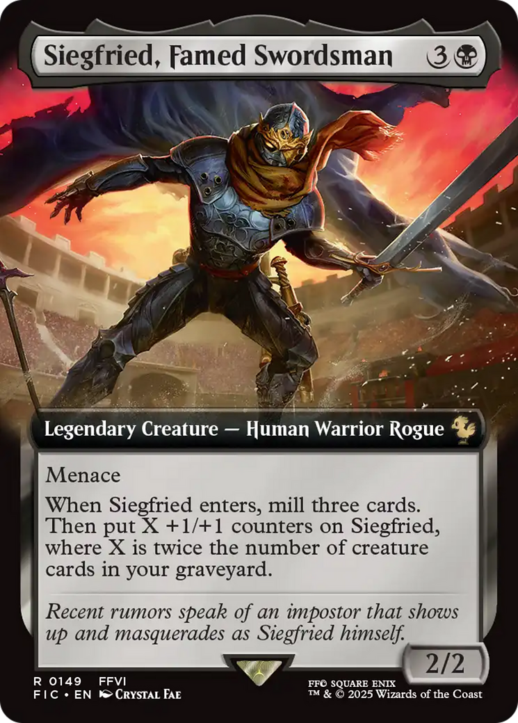 Siegfried, Famed Swordsman (Extended Art) [FINAL FANTASY Commander] | Tabernacle Games