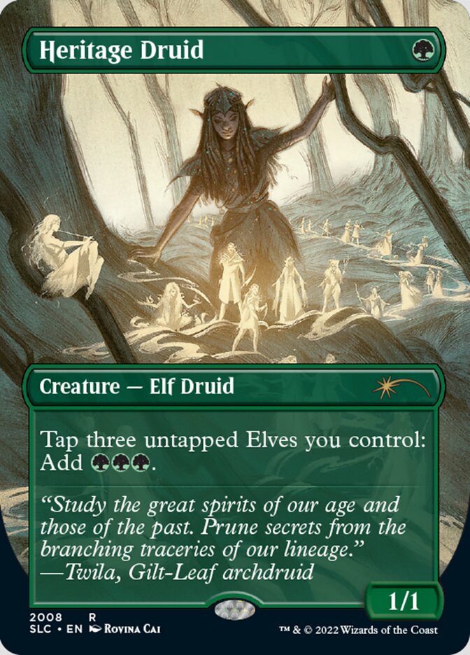 Heritage Druid (Borderless) [Secret Lair Countdown Kit] | Tabernacle Games