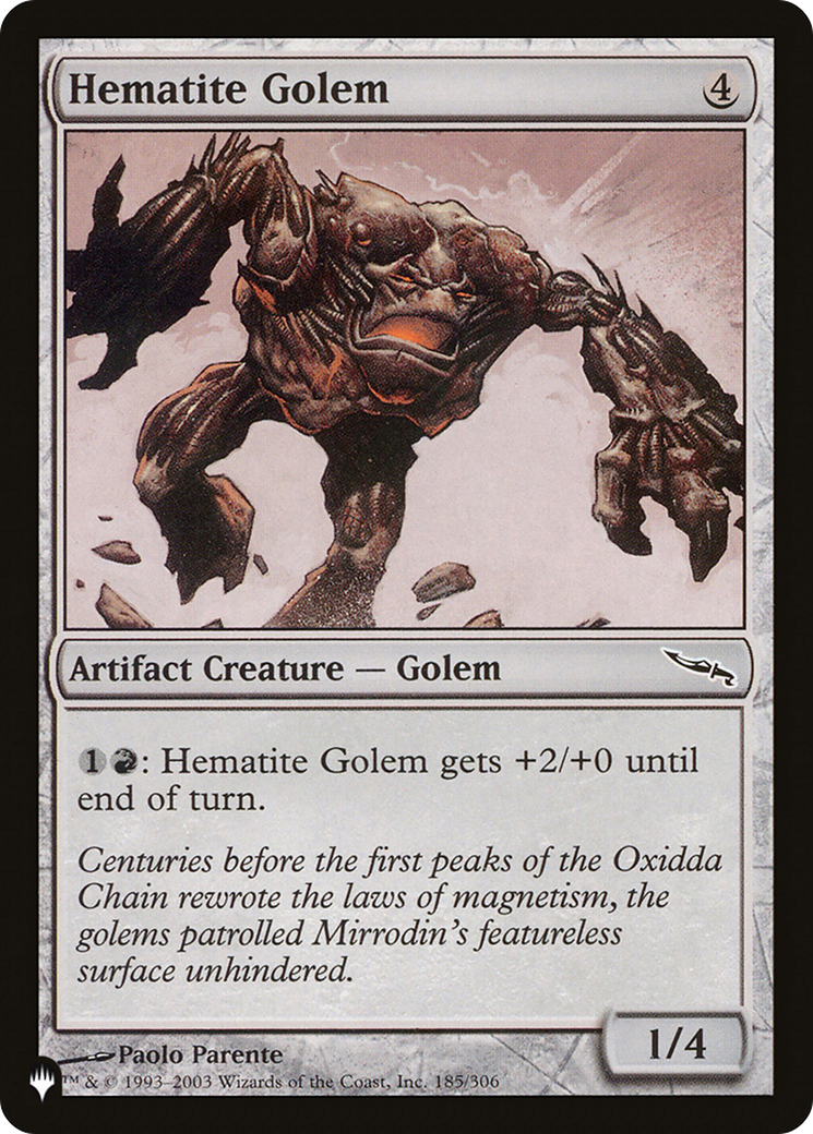 Hematite Golem [The List] | Tabernacle Games