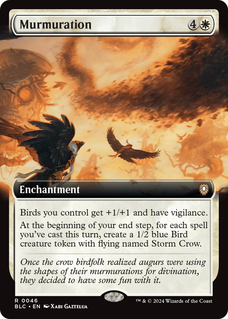 Murmuration (Extended Art) [Bloomburrow Commander] | Tabernacle Games