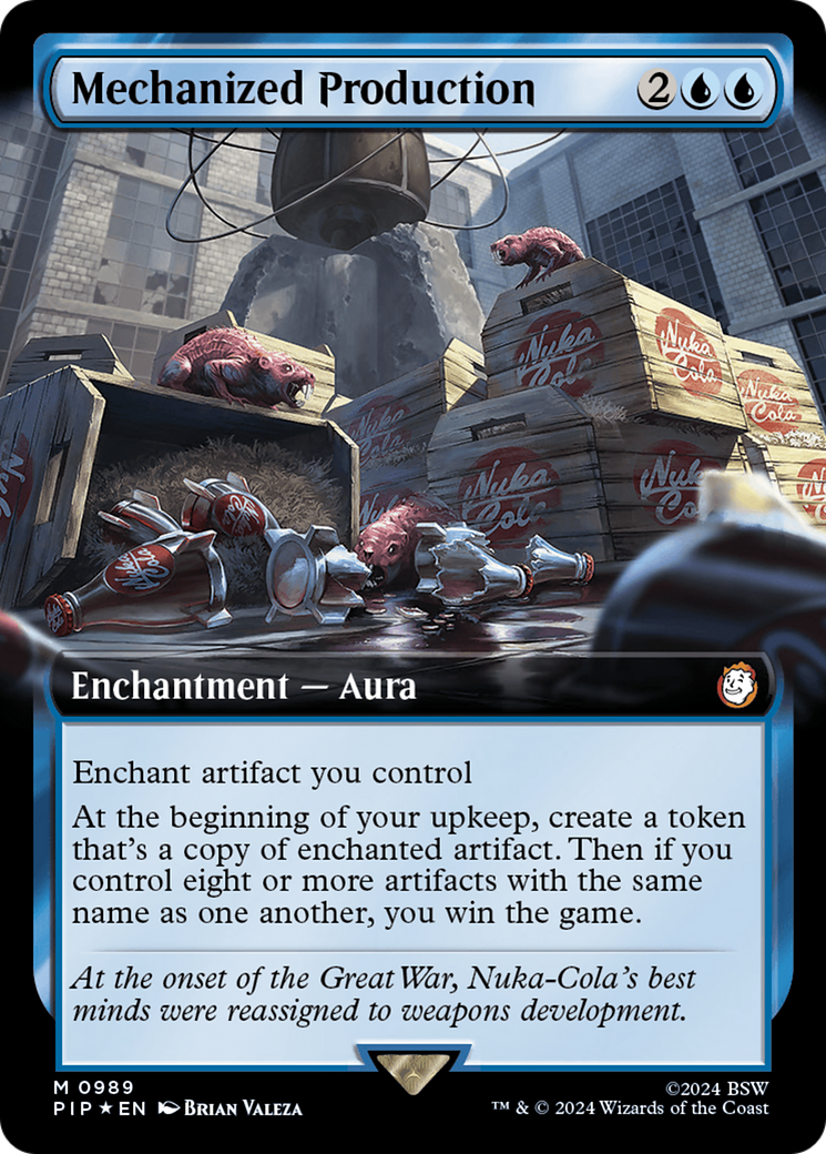 Mechanized Production (Extended Art) (Surge Foil) [Fallout] | Tabernacle Games