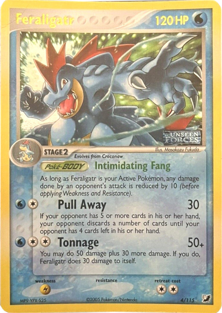Feraligatr (4/115) (Stamped) [EX: Unseen Forces] | Tabernacle Games