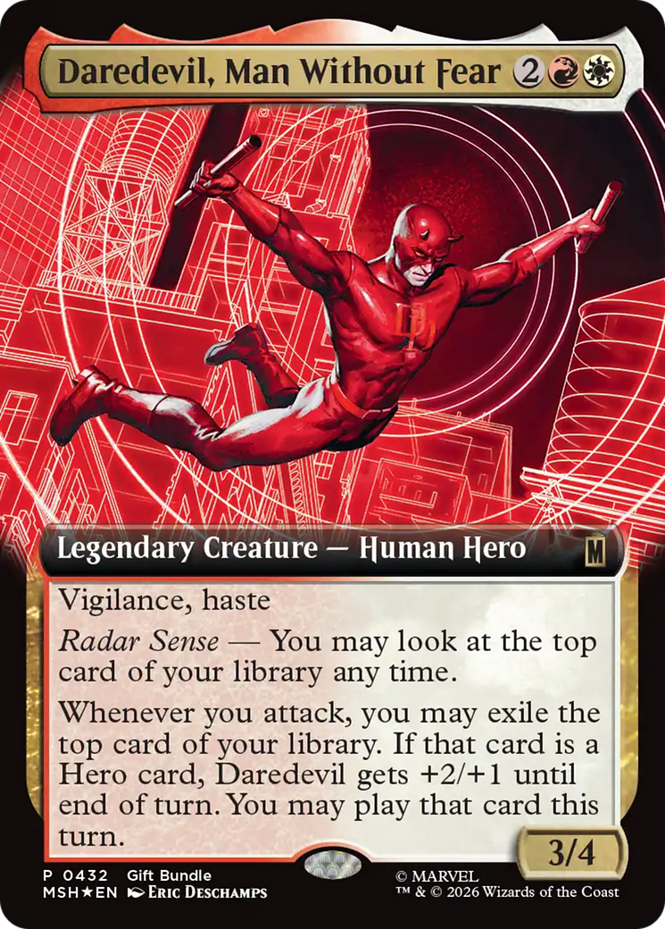 Daredevil, Man Without Fear (Extended Art) [Marvel Super Heroes Promos] | Tabernacle Games