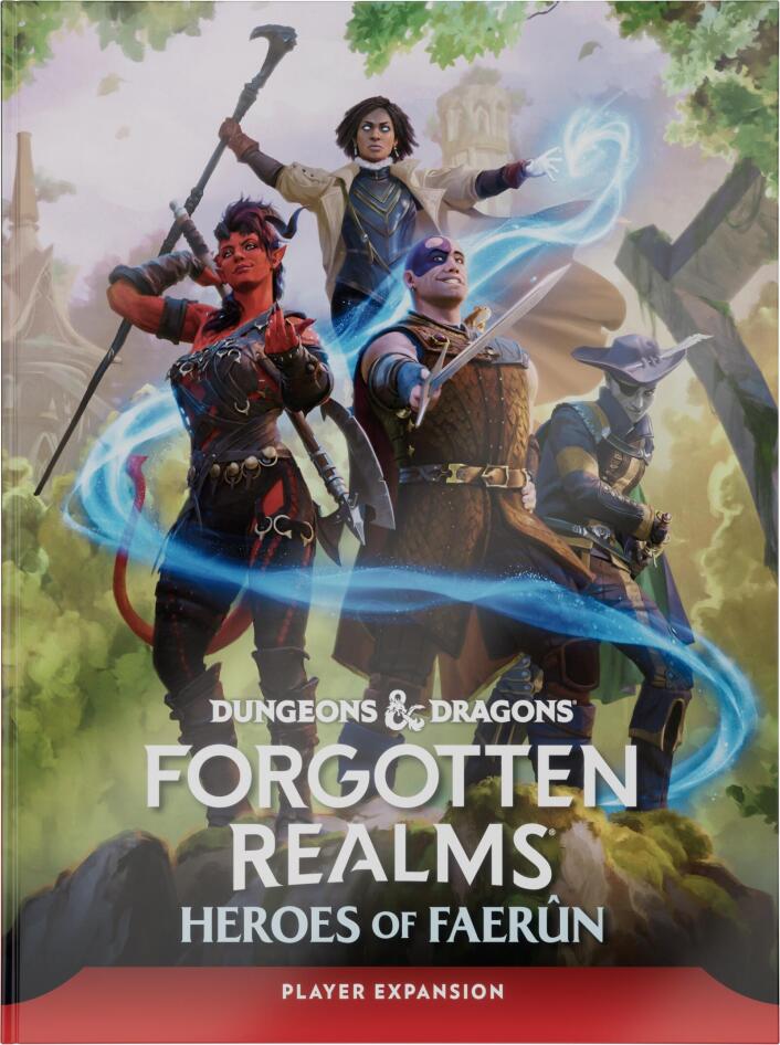 D&D Dungeons & Dragons Forgotten Realms Heroes of Faerun Player Expansion Hardcover | Tabernacle Games