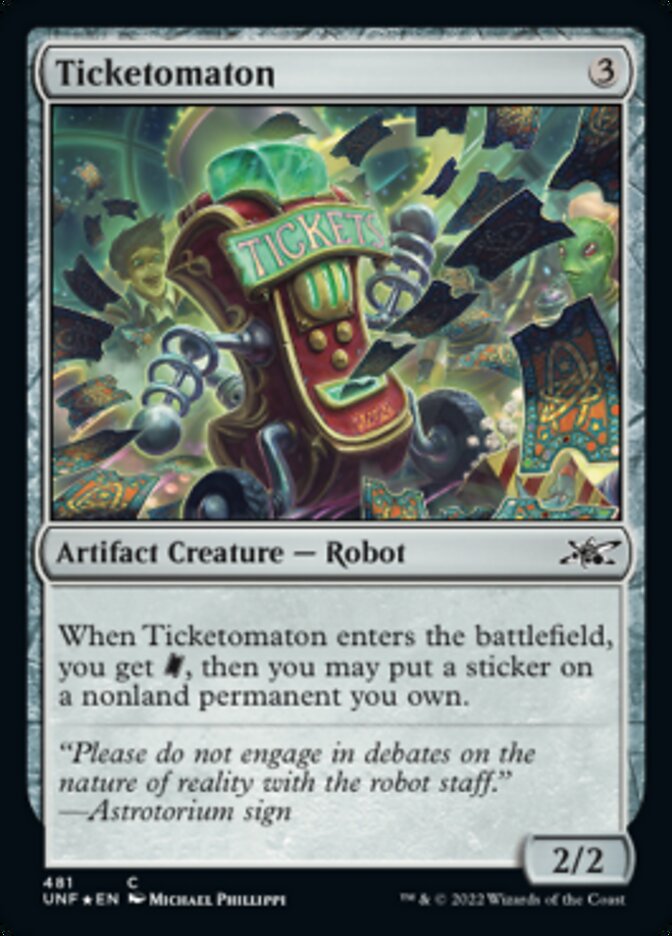 Ticketomaton (Galaxy Foil) [Unfinity] | Tabernacle Games