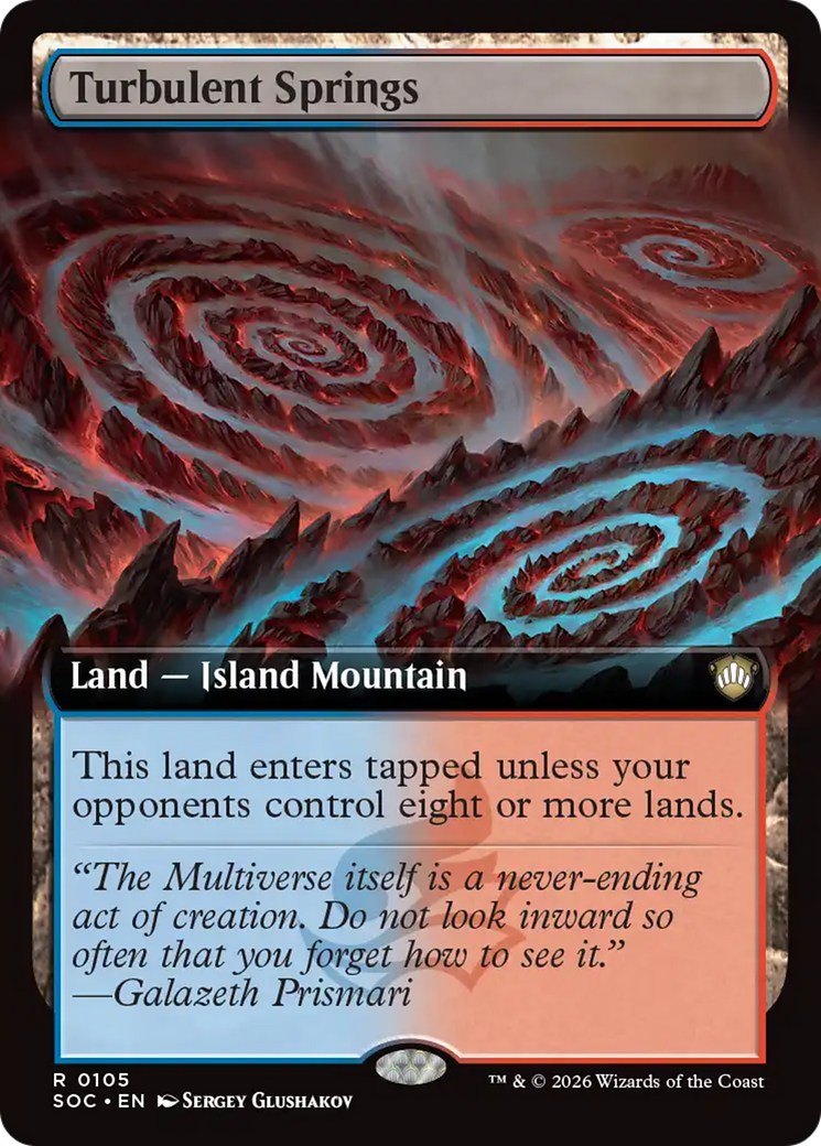 Turbulent Springs (Extended Art) [Secrets of Strixhaven Commander] | Tabernacle Games