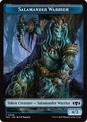 Salamander Warrior // Zombie Druid Double-Sided Token [Tarkir: Dragonstorm Commander Tokens] | Tabernacle Games