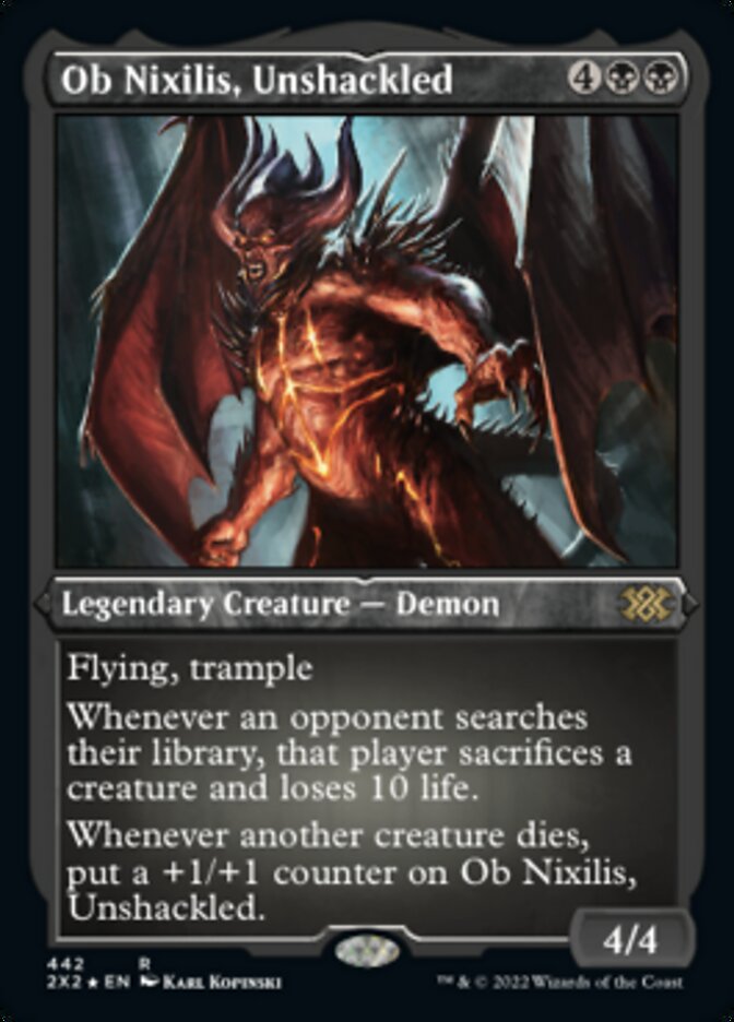 Ob Nixilis, Unshackled (Foil Etched) [Double Masters 2022] | Tabernacle Games