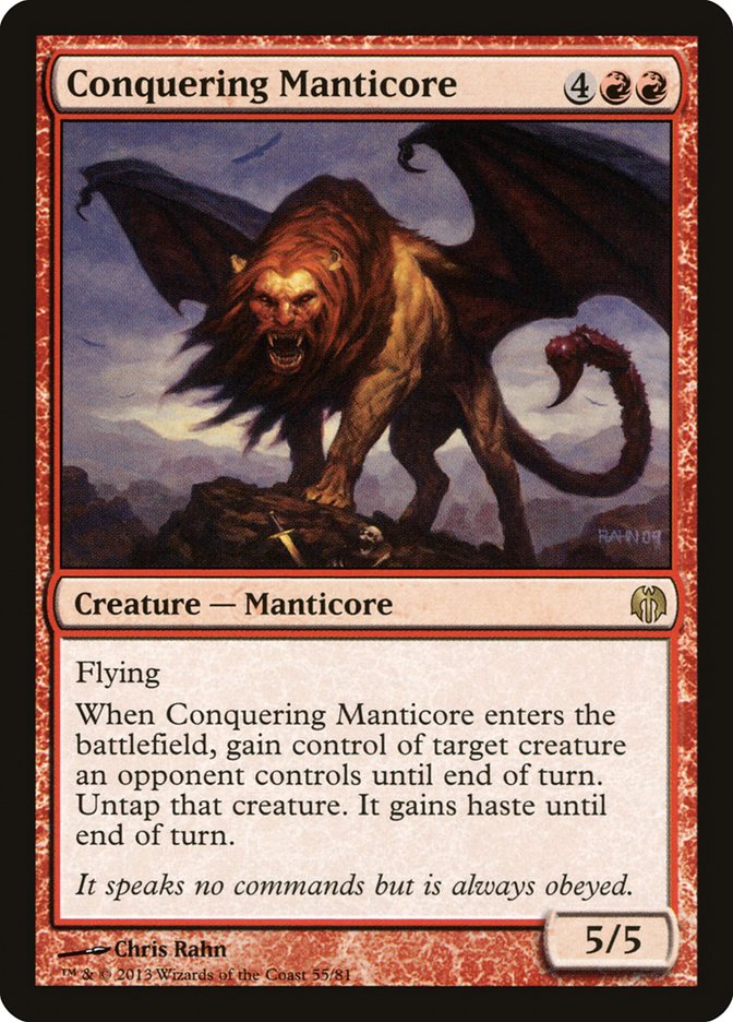 Conquering Manticore [Duel Decks: Heroes vs. Monsters] | Tabernacle Games