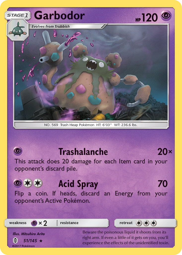 Garbodor (51/145) [Sun & Moon: Guardians Rising] | Tabernacle Games