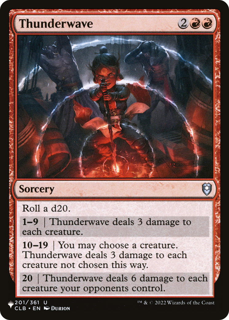 Thunderwave [The List] | Tabernacle Games