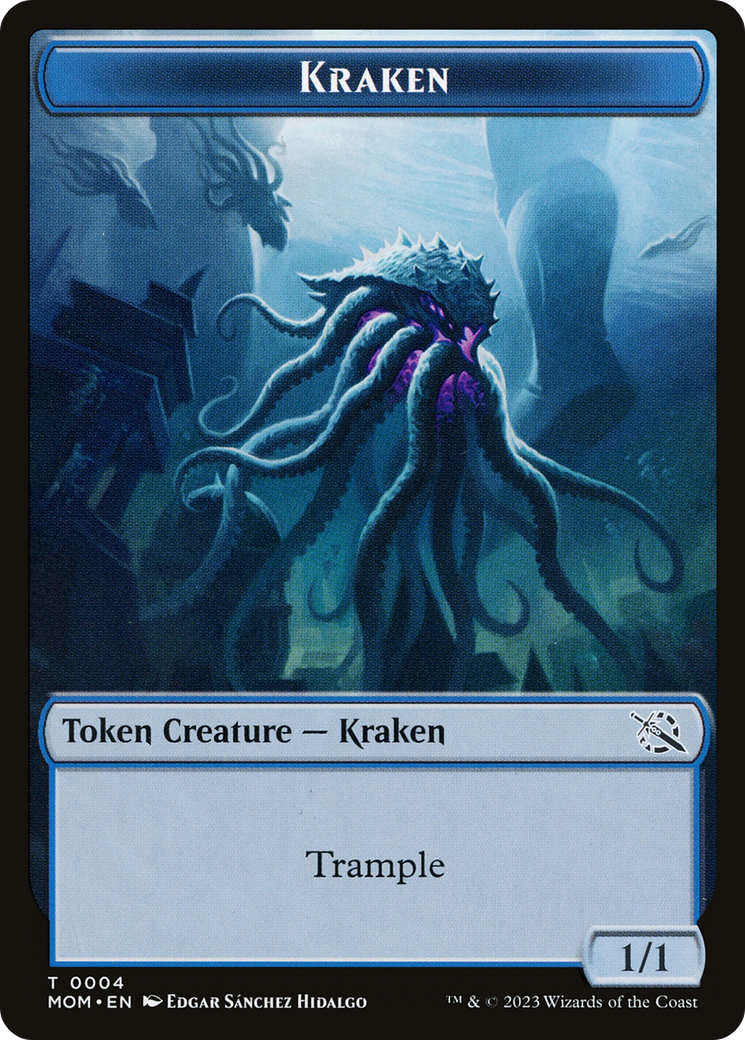 Soldier // Kraken Double-Sided Token [March of the Machine Tokens] | Tabernacle Games