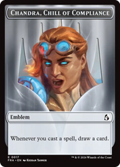 Chandra, Chill of Compliance // Chandra, Torch of Defiance Double-Sided Token [Reality Fracture Tokens] | Tabernacle Games