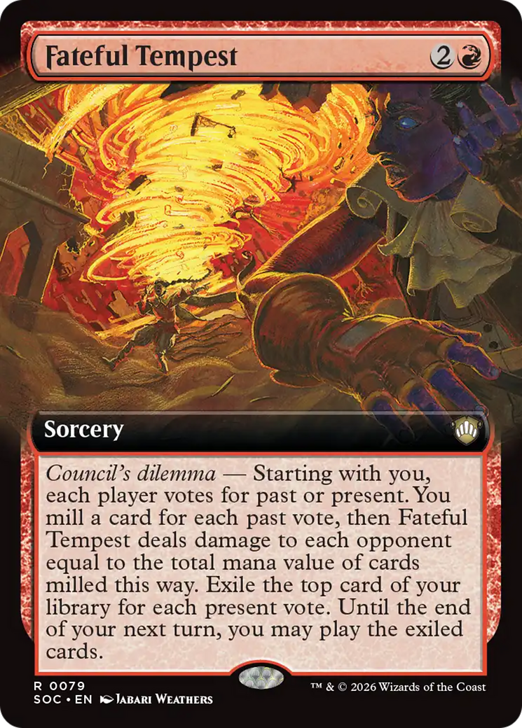 Fateful Tempest (Extended Art) [Secrets of Strixhaven Commander] | Tabernacle Games