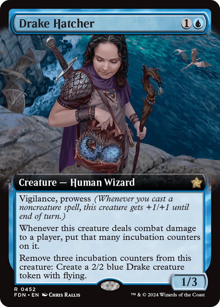 Drake Hatcher (Extended Art) [Foundations] | Tabernacle Games