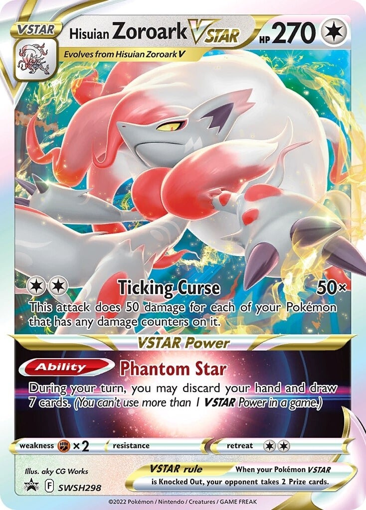 Hisuian Zoroark VSTAR (SWSH298) [Sword & Shield: Lost Origin] | Tabernacle Games