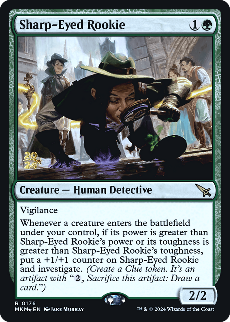 Sharp-Eyed Rookie [Murders at Karlov Manor Prerelease Promos] | Tabernacle Games