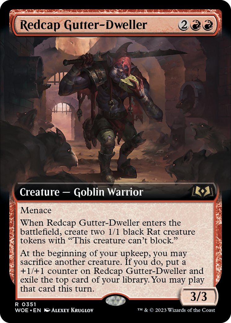 Redcap Gutter-Dweller (Extended Art) [Wilds of Eldraine] | Tabernacle Games