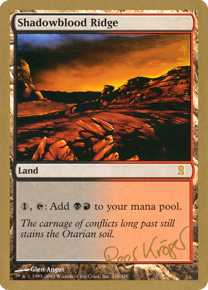 Shadowblood Ridge (Peer Kroger) [World Championship Decks 2003] | Tabernacle Games