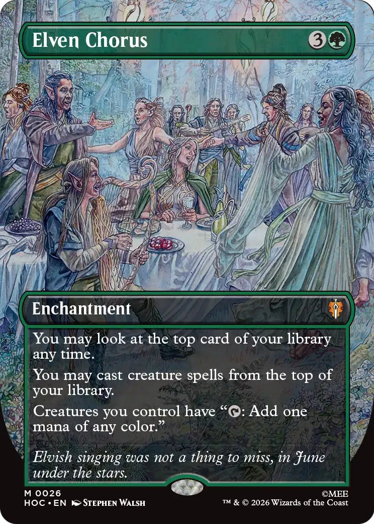Elven Chorus (Borderless) [The Hobbit: Eternal-Legal] | Tabernacle Games