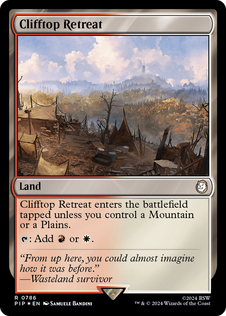 Clifftop Retreat (Surge Foil) [Fallout] | Tabernacle Games